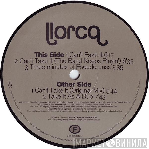 Llorca  - Can't Take It