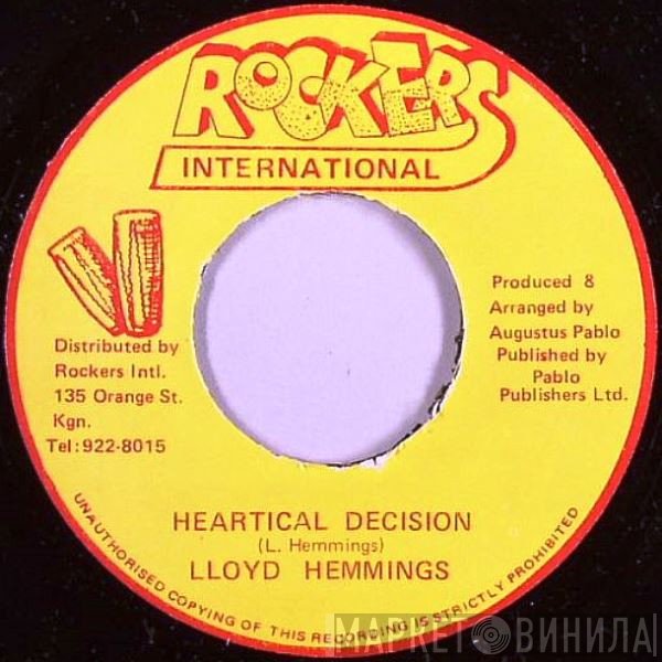 Lloyd Hemmings - Heartical Decision