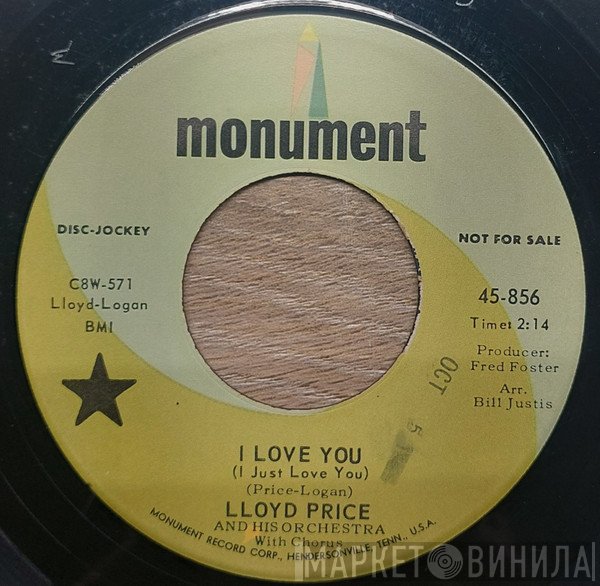 Lloyd Price And His Orchestra - I Love You / Don't Cry