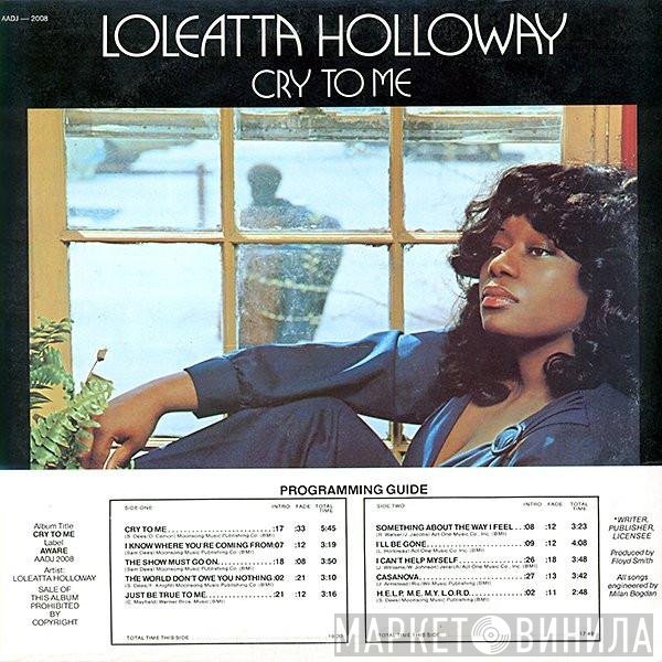 Loleatta Holloway  - Cry To Me