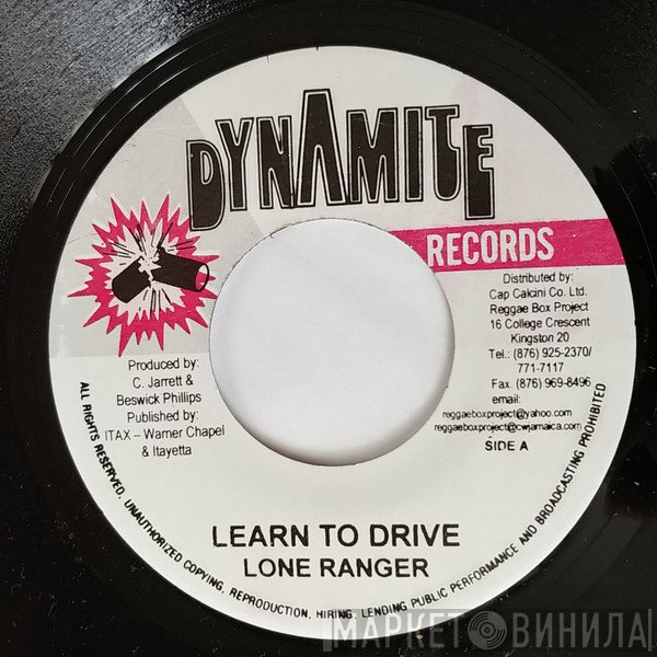 Lone Ranger  - Learn To Drive