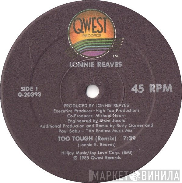 Lonnie Reaves - Too Tough