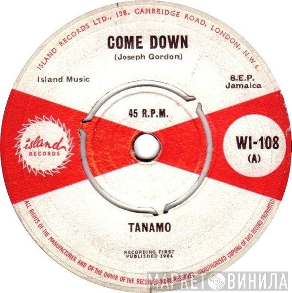 Lord Tanamo - Come Down / I Am Holding On