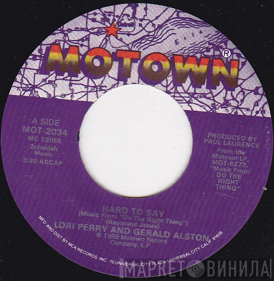 Lori Perry, Gerald Alston, Keith John - Hard To Say / Why Don't We Try
