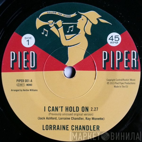 Lorraine Chandler, The Hesitations - I Can't Hold On / I'm Not Built That Way