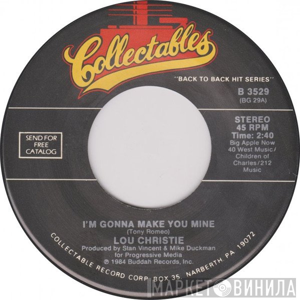 Lou Christie - I'm Gonna Make You Mine / She Sold Me Magic