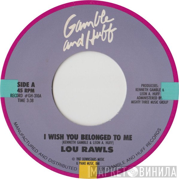 Lou Rawls - I Wish You Belonged To Me