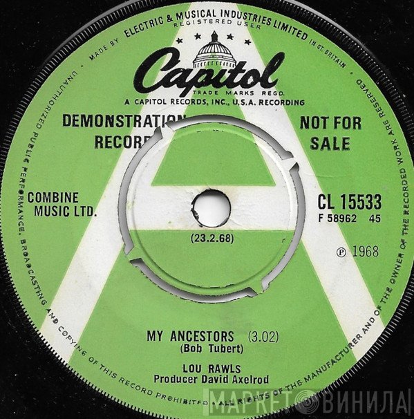 Lou Rawls - My Ancestors / Evil Woman