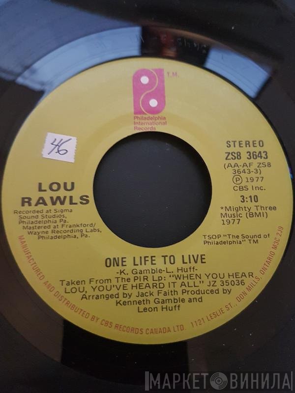 Lou Rawls - One Life To Live
