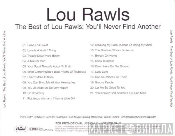 Lou Rawls - The Very Best Of Lou Rawls - You'll Never Find Another