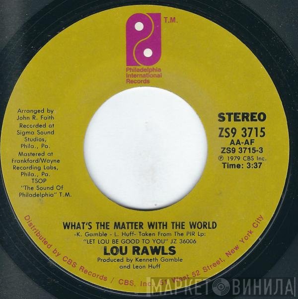 Lou Rawls - What's The Matter With The World / Tomorrow