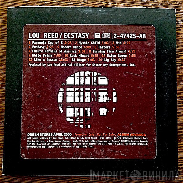 Lou Reed  - Ecstasy