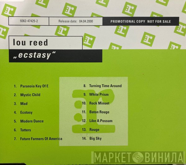 Lou Reed  - Ecstasy