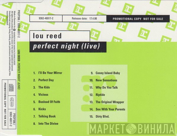 Lou Reed  - Perfect Night (Live)