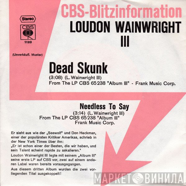 Loudon Wainwright III - Dead Skunk