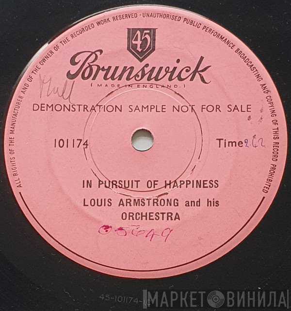 Louis Armstrong And His Orchestra - In Pursuit Of Happiness