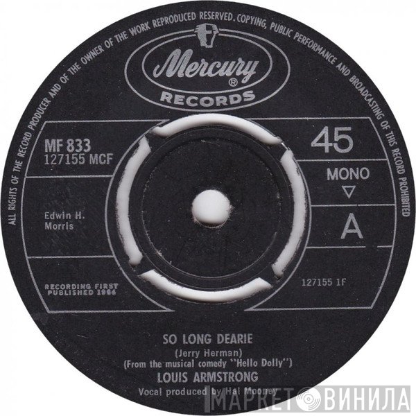 Louis Armstrong - So Long Dearie