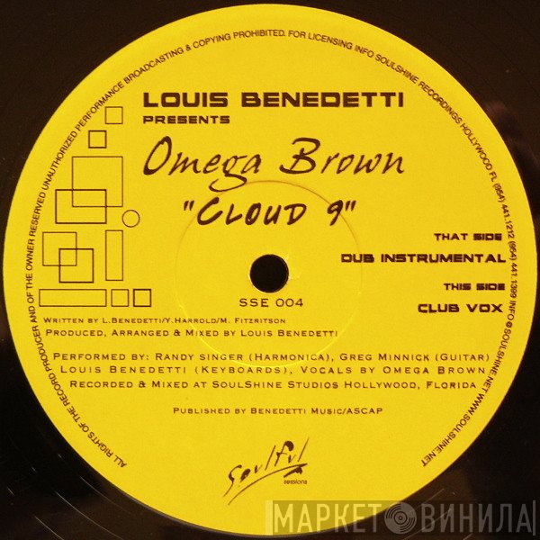 Louis Benedetti Presents Omega Brown  - Cloud 9