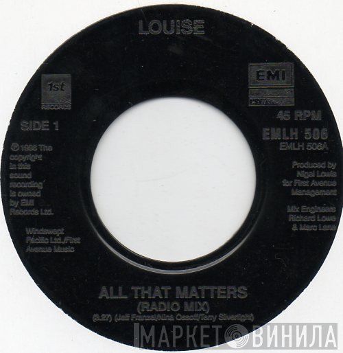 Louise - All That Matters