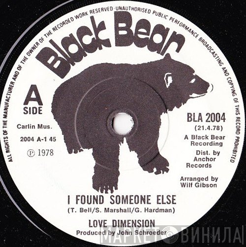 Love Dimension - I Found Someone Else