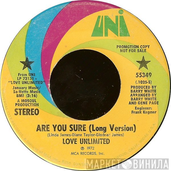 Love Unlimited  - Are You Sure