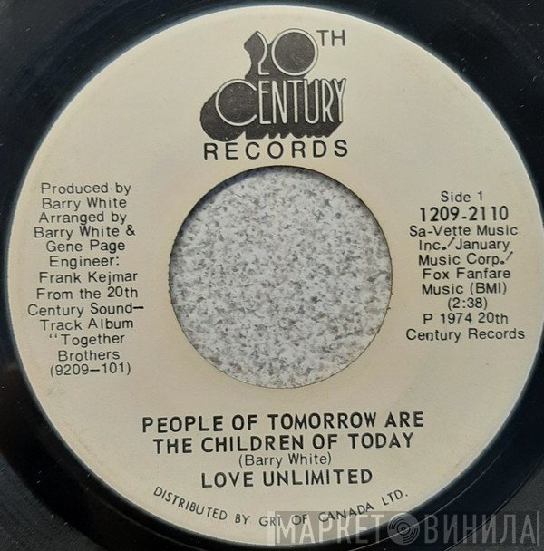 Love Unlimited - People Of Tomorrow Are The Children Of Today