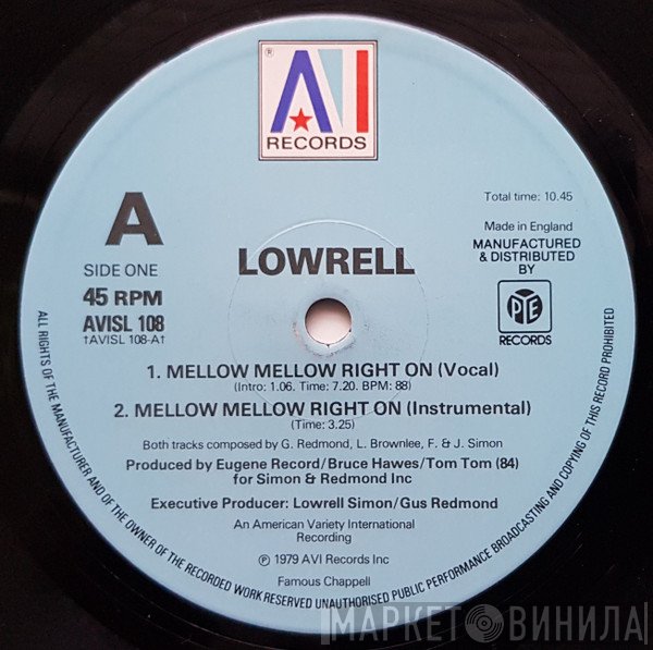 Lowrell Simon - Mellow Mellow Right On