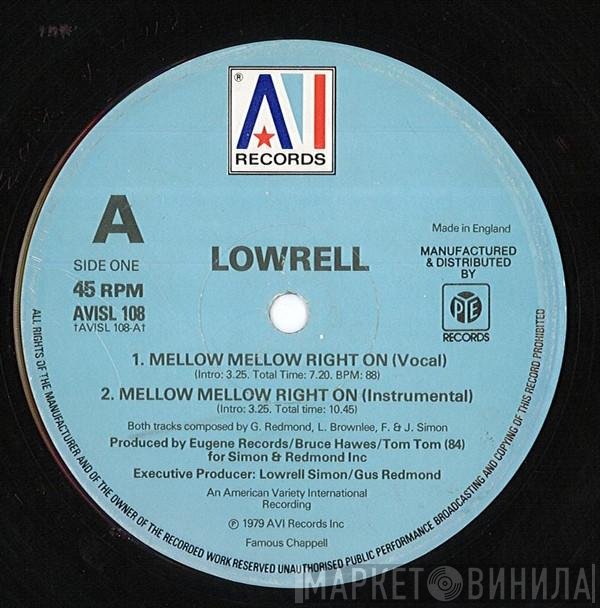 Lowrell Simon - Mellow Mellow Right On