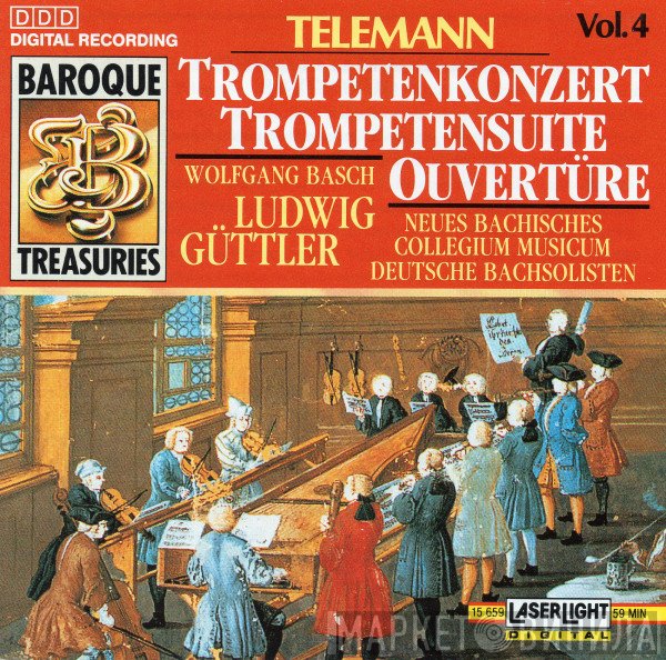 Ludwig Güttler, Georg Philipp Telemann, Neues Bachisches Collegium Musicum Leipzig, Wolfgang Basch, Deutsche Bachsolisten - Trompetenkonzert / Trompetensuite / Overtüre