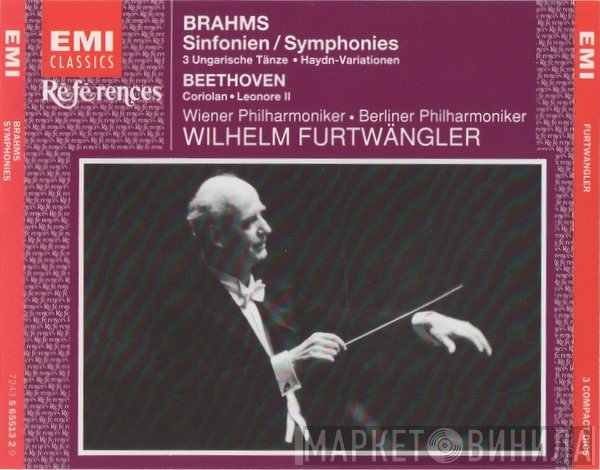 Ludwig van Beethoven, Berliner Philharmoniker, Johannes Brahms, Wiener Philharmoniker, Wilhelm Furtwängler - Sinfonien / Symphonies, 3 Ungarische Tänze, Haydn - Variatonen, Coriolan,  Leonore II