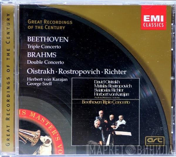 Ludwig van Beethoven, Johannes Brahms, David Oistrach, Mstislav Rostropovich, Sviatoslav Richter, Herbert von Karajan, George Szell - Triple Concerto / Double Concerto