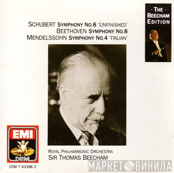 Ludwig van Beethoven, The Royal Philharmonic Orchestra, Franz Schubert, Felix Mendelssohn-Bartholdy, Sir Thomas Beecham - Symphony No. 8 'Unfinished' / Symphony No. 8 / Symphony No. 4 'Italian'