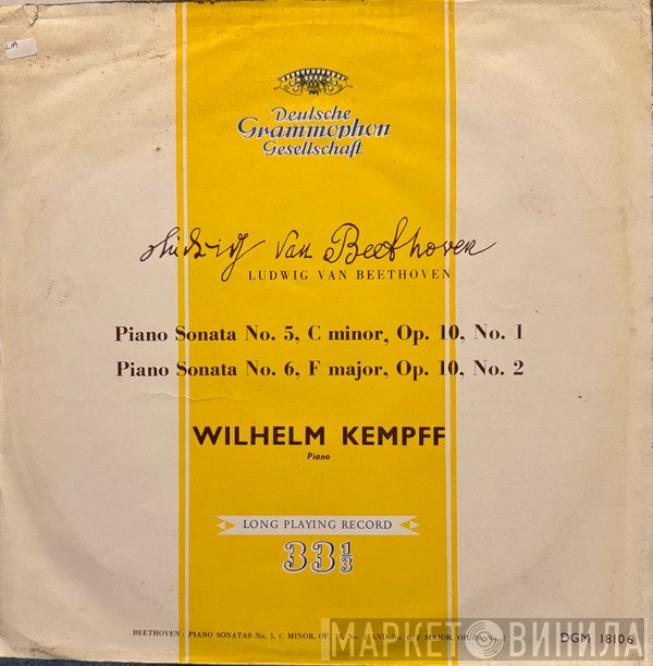 Ludwig van Beethoven, Wilhelm Kempff - Piano Sonata No.5, C Minor / Piano Sonata No.6, F Major