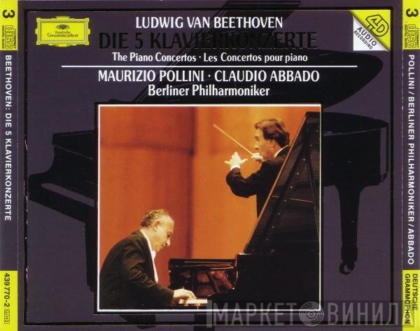 Ludwig van Beethoven, Berliner Philharmoniker, Claudio Abbado, Maurizio Pollini - Die 5 Klavierkonzerte = The Piano Concertos = Les Concertos Pour Piano