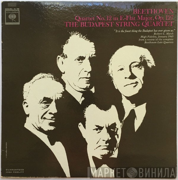 Ludwig van Beethoven, Budapest String Quartet - Quartet No. 12 In E-Flat Major, Op. 127