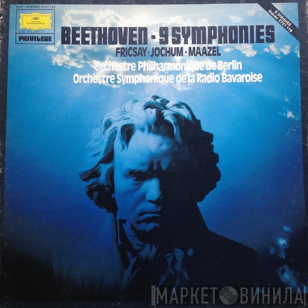 Ludwig van Beethoven - Ferenc Fricsay, Eugen Jochum, Lorin Maazel, Berliner Philharmoniker, Symphonie-Orchester Des Bayerischen Rundfunks  - 9 Symphonies