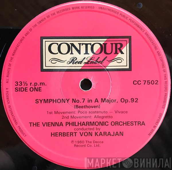 Ludwig van Beethoven, Herbert von Karajan, Wiener Philharmoniker - Symphony No. 7 In A Major , Op.92