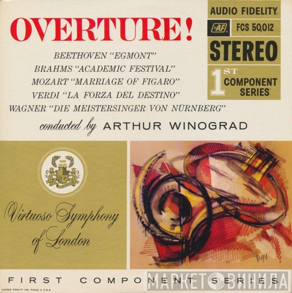 Ludwig van Beethoven, Johannes Brahms, Wolfgang Amadeus Mozart, Giuseppe Verdi, Richard Wagner - Virtuoso Symphony Of London conducted by Arthur Winograd  - Overture!