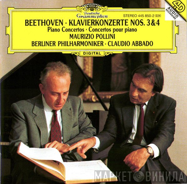 Ludwig van Beethoven, Maurizio Pollini, Berliner Philharmoniker • Claudio Abbado  - Klavierkonzerte Nos. 3 & 4 = The Piano Concertos = Les Concertos Pour Piano