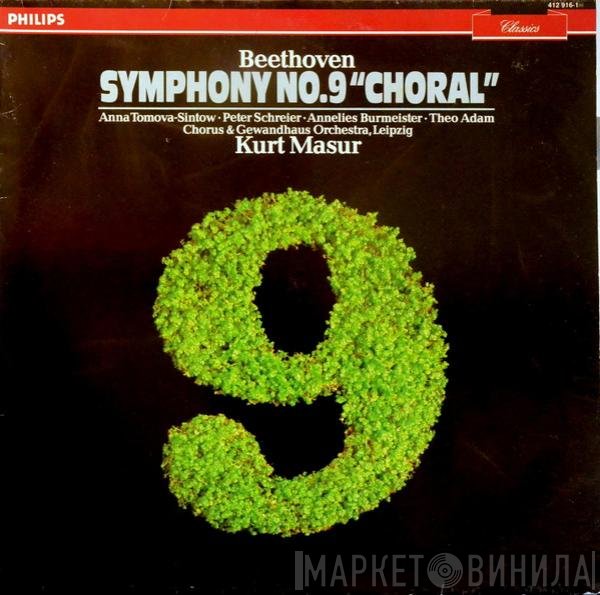 Ludwig van Beethoven, Peter Schreier, Rundfunkchor Leipzig, Kurt Masur, Gewandhausorchester Leipzig, Theo Adam, Annelies Burmeister, Anna Tomowa-Sintow - Symphony No.9 "Choral"