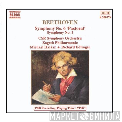 Ludwig van Beethoven, Slovak Radio Symphony Orchestra, Richard Edlinger, Michael Halász, Zagrebačka Filharmonija - Symphony No. 6 'Pastoral' - Symphony No. 1