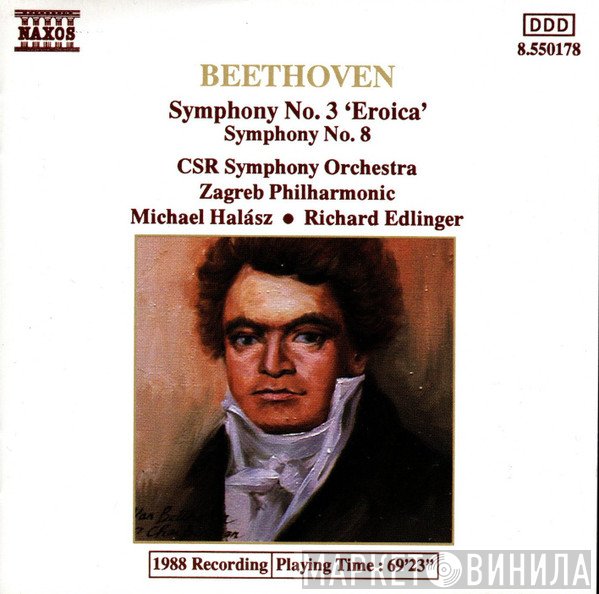 Ludwig van Beethoven, Slovak Radio Symphony Orchestra, Richard Edlinger, Michael Halász, Zagrebačka Filharmonija - Symphony No. 3 'Eroica' - Symphony 8