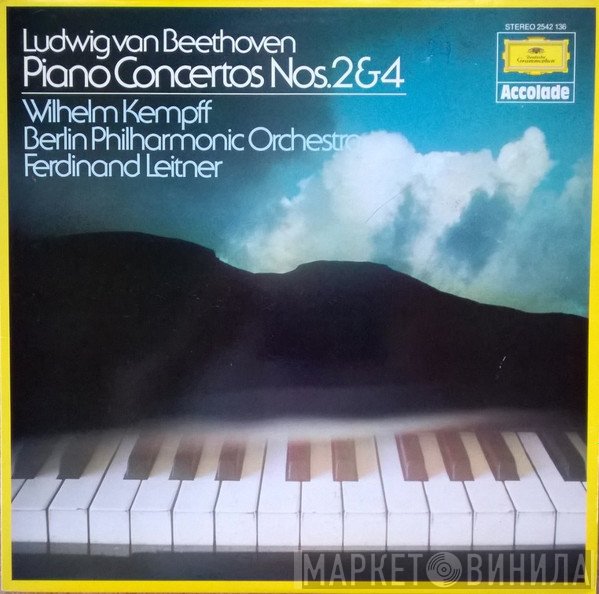 Ludwig van Beethoven, Wilhelm Kempff, Berliner Philharmoniker, Ferdinand Leitner - Piano Concertos Nos. 2 & 4