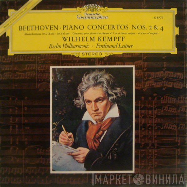 Ludwig van Beethoven, Wilhelm Kempff, Berliner Philharmoniker, Ferdinand Leitner - Piano Concertos Nos. 2 &amp; 4