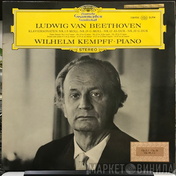 Ludwig van Beethoven, Wilhelm Kempff - Klaviersonaten Nr.1 F-Moll · Nr.19 In G-Moll · Nr.12 As-Dur · Nr.20 G-Dur