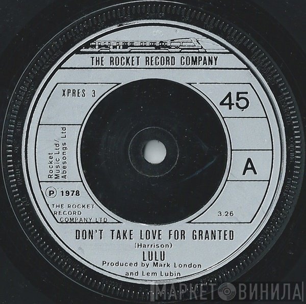 Lulu - Don't Take Love For Granted