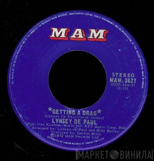 Lynsey De Paul  - Getting A Drag / Brandy