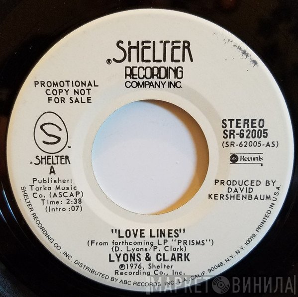 Lyons And Clark - Love Lines