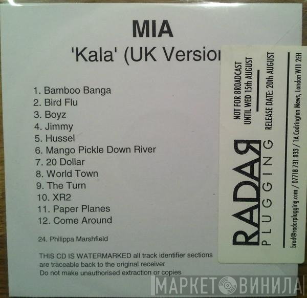 M.I.A.   - Kala (UK Version)
