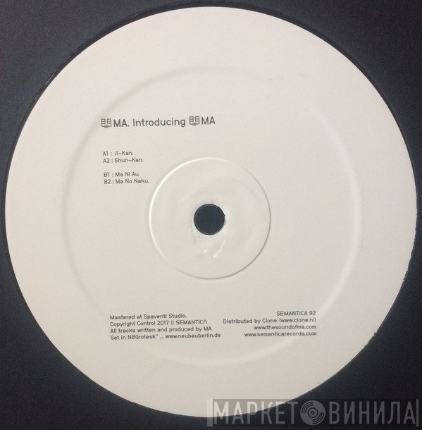 MA - Introducing MA
